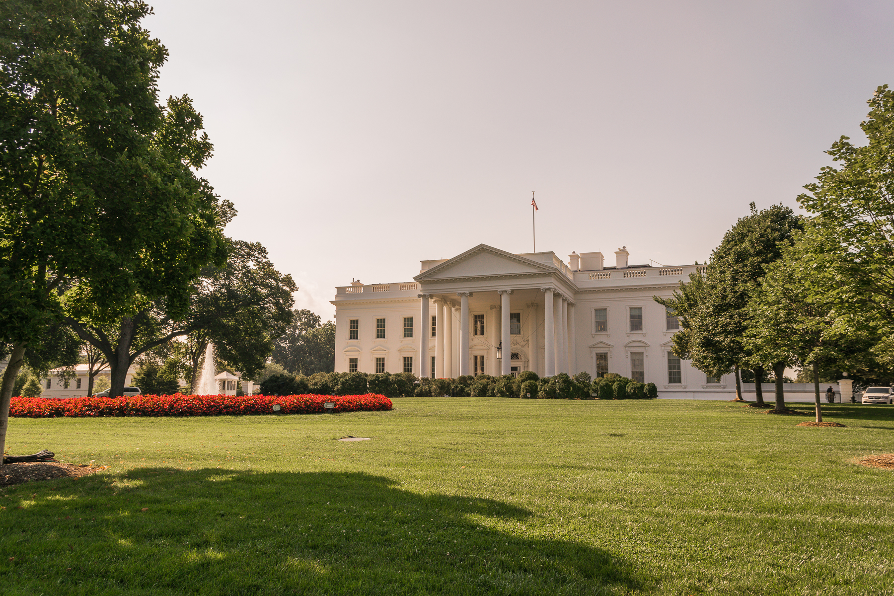 Vista trasera de la Casa Blanca en Washington DC.